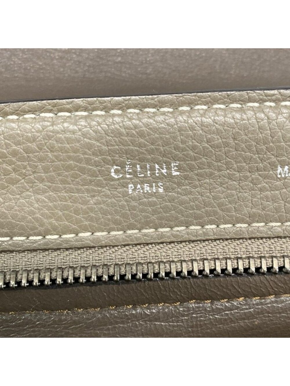 Celine Handbag Trapeze Gray Leather - Picture 9 of 15